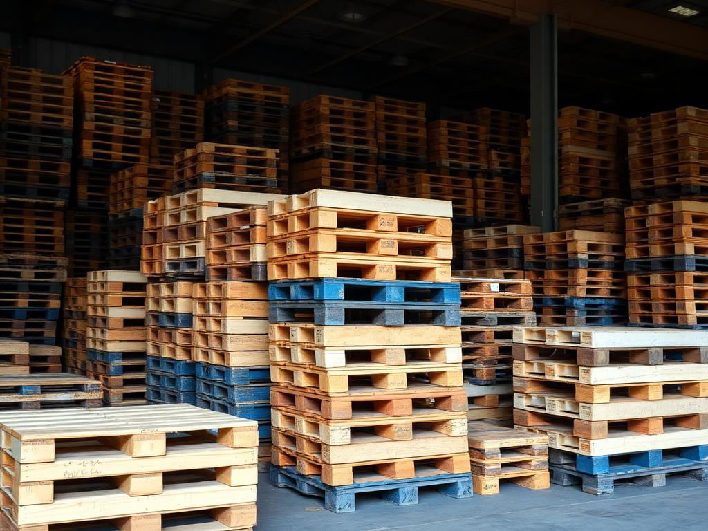 Pallet recycling facility