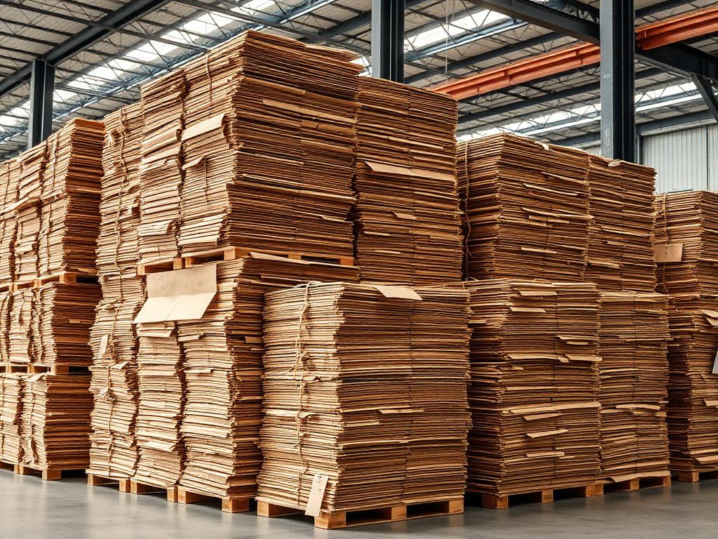 Cardboard baling operation